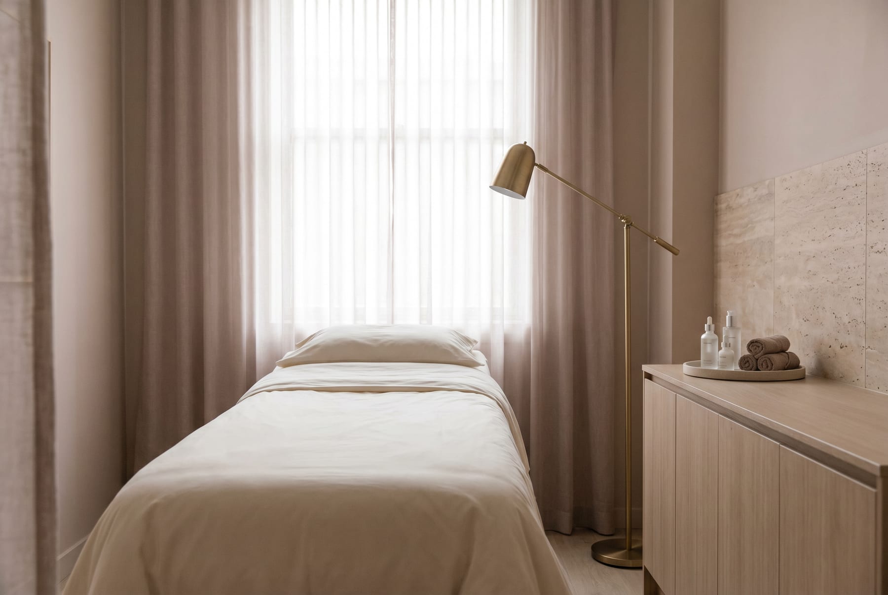 Treatment room at Charlie's Angels